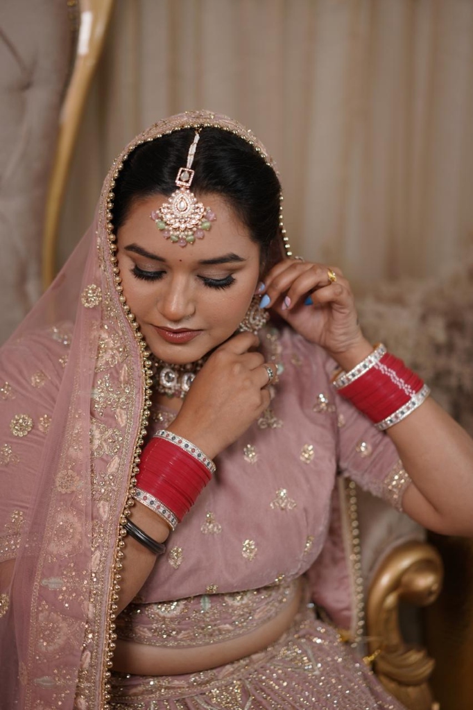 Elegant bridal look