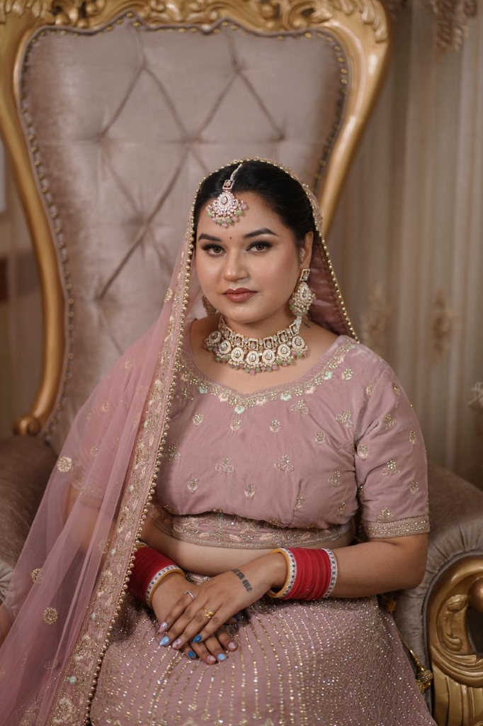 Bridal makeup work